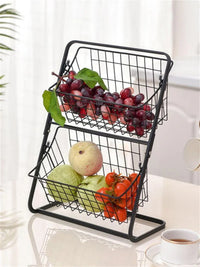 Cesto Organizador Duplo de Cozinha de Inox | DuoOrganize