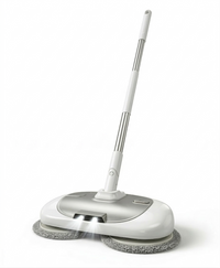 Mop Elétrico + BRINDES: Módulos de Limpeza e Tanque Suporte