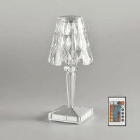 Luminária de Mesa Led 3 em 1 Cristal Sem Fio USB | GlowCrystal