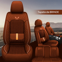 Kit Capa para Banco Completa em Couro Legítimo Universal Italian + BRINDE: Tapete Completo (Copy)