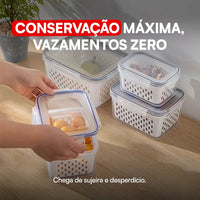 [LEVE 9 PAGUE 1] Kit Marmitas de Vidro Herméticas – ConservaGlass | ÚLTIMAS UNIDADES